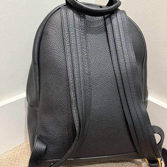 TOM FORD black leather backpack with gold zipper - Picture 3 of 8